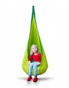 Neo Sport Hamac tip Cocoon pentru copii 140 x 55 cm Neo-Sport Cocoon Green utilizare interiorexterior capacitate maxima 80 kg husa detasabila si lavabila perna gonflabila inclusa