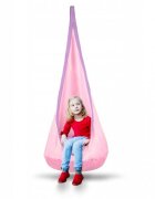 Neo Sport Hamac tip Cocoon pentru copii 140 x 55 cm Neo-Sport Cocoon Roz deschis utilizare interiorexterior capacitate maxima 80 kg husa detasabila si lavabila perna gonflabila inclusa