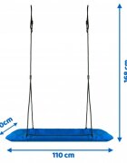 Neo Sport Leagan tip cuib pentru copii dreptunghiular XXL 110 x 70 cm 150 kg Neo-Sport Albastru