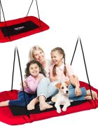 Neo Sport Leagan tip cuib pentru copii dreptunghiular XXL 110 x 70 cm 150 kg Neo-Sport Rosu