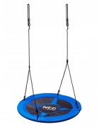 Neo Sport Leagan tip cuib pentru copii Neo-Sport 1051 Albastru XXL 110 cm material impermeabil cadru din otel greutate suportata 150 kg