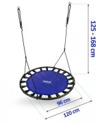 Neo Sport Leagan tip cuib pentru copii Neo-Sport 120 cm 150 kg Albastru