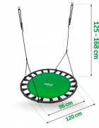 Neo Sport Leagan tip cuib pentru copii Neo-Sport 120 cm 150 kg Verde