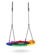 Neo Sport Leagan tip cuib pentru copii Neo-Sport 6 Multicolor 100cm Perna atasata cu Velcro inclusa Cadru din otel material impermeabil 600D PE Oxford greutate suportata 150kg