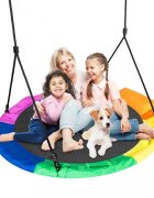 Neo Sport Leagan tip cuib pentru copii Neo-Sport 6 Multicolor XXL 110cm cadru din otel material impermeabil 600D PE Oxford greutate suportata 150kg