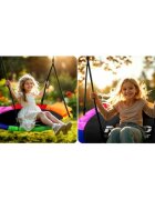 Neo Sport Leagan tip cuib pentru copii Neo-Sport Multicolor XXL 100 cm material impermeabil cadru din otel greutate suportata 150 kg