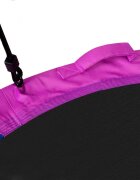 Neo Sport Leagan tip cuib pentru copii XXL 120 cm Neo-Sport Multicolor Perna atasata cu Velcro inclusa Cadru din otel Husa impermeabila si rezistenta din material Oxford 600D Greutate suportata 150 kg