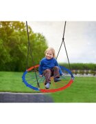 Neo Sport Leagan tip cuib pentru copii XXL 95 cm greutate admisa 150 kg Neo-Sport Rosu Albastru