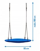 Neo Sport Leagan tip cuib pentru copii XXL 95 cmcadru din otelhusa impermeabila si rezistenta din material Oxford 600Dgreutate suportata 150 kg Neo-Sport Albastru