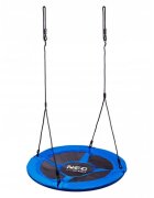 Neo Sport Leagan tip cuib pentru copii XXL 95 cmcadru din otelhusa impermeabila si rezistenta din material Oxford 600Dgreutate suportata 150 kg Neo-Sport Albastru