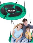 Neo Sport Leagan tip cuib pentru copii XXL 95 cmcadru din otelhusa impermeabila si rezistenta din material Oxford 600Dgreutate suportata 150 kg Neo-Sport Verde