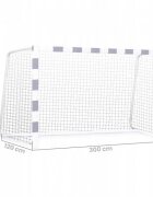 Neo Sport Plasa pentru poarta de fotbal 300 x 200 x 120 cm Neo-Sport