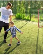 Neo Sport Poarta fotbal pentru copii 183x122x61 cm Neo-Sport cu cadru din otelplasa rezistenta4 ancore de montare incluse Footbal Play