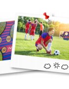 Neo Sport Poarta mare pentru fotbal Neo-Sport cu covoras numerotat 215x76x153 cm