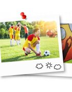 Neo Sport Poarta mare pentru fotbal Neo-Sport cu covoras numerotat 245x80x155 cm