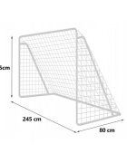 Neo Sport Poarta mare pentru fotbal Neo-Sport cu covoras numerotat 245x80x155 cm