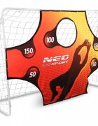Neo Sport Poarta mare pentru fotbal Neo-Sport cu covoras numerotat 245x80x155 cm