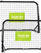 Neo Sport Set 2 porti de fotbal pentru copii 60x45x25cm din metal cu plasa rezistentamingie si ancore de fixare incluse