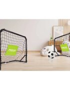 Neo Sport Set 2 porti de fotbal pentru copii 60x45x25cm din metal cu plasa rezistentamingie si ancore de fixare incluse