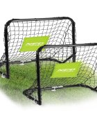 Neo Sport Set 2 porti de fotbal pentru copii 60x45x25cm din metal cu plasa rezistentamingie si ancore de fixare incluse