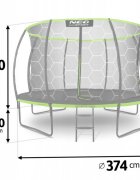 Neo Sport Trambulina de gradina cu plasa interioara 374 cm Neo-Sport NS-12C221 Verde