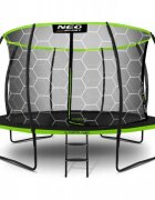 Neo Sport Trambulina de gradina cu plasa interioara 374 cm Neo-Sport NS-12C221 Verde