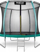 Neo Sport Trambulina de gradina cu plasa interioara stalpi si scara 312 cm (10FT) Neo-Sport NS-10C181 verde