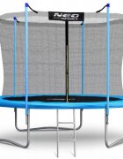 Neo Sport Trambulina de gradina cu plasa interioara stalpi si scara 312 cm (10FT) Neo-Sport NS-10W191 albastru