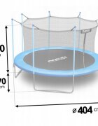 Neo Sport Trambulina de gradina cu plasa interioara stalpi si scara 404 cm (13FT) Neo-Sport NS-13W181 albastru