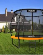 Neo Sport Trambulina de gradina pentru copii 252cm 8ft Neo-Sport cu plasa interioara Orange