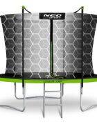 Neo Sport Trambulina de gradina pentru copii Neo-Sport Comb 312cm 10ftcu Scara si Plasa interioara Stalpi metalici cu protectie din burete Intrare cu fermoar si catarama Covoras impermeabil flexibil Sarcina maxima 150kg