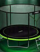 Neo Sport Trambulina de gradina pentru copii Verde 183cm 6FT cu Scara metalicaPlasa de protectie exterioaraStalpi metalici cu protectie din burete Intrare cu fermoar si catarama Covoras impermeabil flexibil