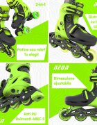 Neon Role 2 in 1 Combo Skates marime 30-33 Green