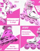 Neon Role 2 in 1 Combo Skates marime 34-37 pink
