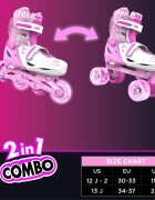 Neon Role 2 in 1 Combo Skates marime 34-37 pink