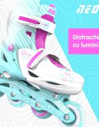 Neon Role Inline Skates marime 34-37 Teal Pink