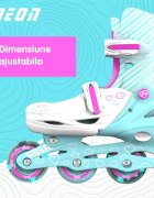 Neon Role Inline Skates marime 34-37 Teal Pink