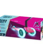 Neon Trotineta cu 3 roti Bolt pink roti Led greutate admisa 25 kg