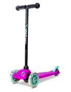 Neon Trotineta cu 3 roti Bolt pink roti Led greutate admisa 25 kg
