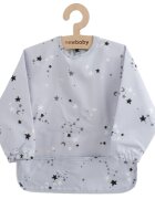New Baby Baveta impermeabila cu maneci Stars 45x36 cm