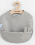 New Baby Baveta lavabila Grey 35x45 cm