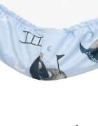 New Baby Cearceaf cu elastic pentru landou Teddy bear in space din bumbac certificat Oeko-Tex 100 35 x 75 cm 0 luni+