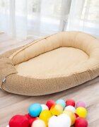 New Baby Cosulet bebelus 80x50 cm Baby Nest dark beige
