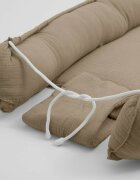 New Baby Cosulet bebelus Baby Nest 80 x 50 cm din muselina beige