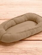 New Baby Cosulet bebelus Baby Nest 80 x 50 cm din muselina coffe