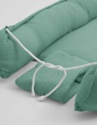 New Baby Cosulet bebelus Baby Nest 80 x 50 cm din muselina green