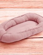 New Baby Cosulet bebelus Baby Nest 80 x 50 cm din muselina pink