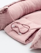 New Baby Cosulet bebelus Baby Nest 80 x 50 cm din muselina pink