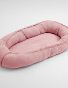 New Baby Cosulet bebelus Baby Nest 80 x 50 cm din muselina pink