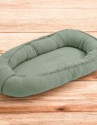 New Baby Cosulet bebelus Baby Nest 80 x 50 cm din muselina salvia